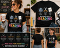Nothing Beats Reading Shirt – Funny Rock Paper Scissors Teacher & Librarian Tee