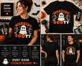 Working On My Booty Halloween Ghost Gym T-Shirt – Funny Fitness Ghost Tee, Spooky Workout Shirt, Cute Halloween Gym Apparel