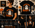 Working On My Booty Halloween Ghost Gym Shirt – Funny Workout Tee for Fitness Lovers