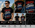 Obama Are You Coming Home Soon? The Babysitter Is Weird Funny Graphic T-Shirt – Patriotic Humor Tee