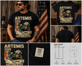 Artemis 2026 Return To The Moon Retro Space Mission T-Shirt