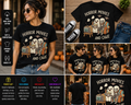 Horror Movies And Chill Cute Ghost Skeleton Halloween Graphic T-Shirt
