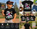 Funny Easter Bunny Baseball Shirt for Kids Boys Girls, Cool Rabbit Batter Graphic Tee, Easter Sports T-Shirt