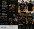 250 Years of Freedom Patriotic Revolutionary War T-Shirt – 1776-2026 American Anniversary Tee