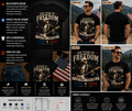 250 Years of Freedom George Washington Live Free Stay Free Patriotic Guitar T-Shirt