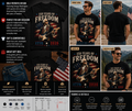250 Years of Freedom George Washington Guitar Patriotic T-Shirt – 1776–2026 American Independence Tee