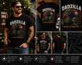 Dadzilla Father of Monster Vintage Japanese Kaiju Dad T-Shirt | Funny Father's Day Gift for Dad