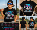 Funny Baseball Drip Cartoon T-Shirt – Cool Baseball Character Graphic Tee for Boys & Baseball Fans